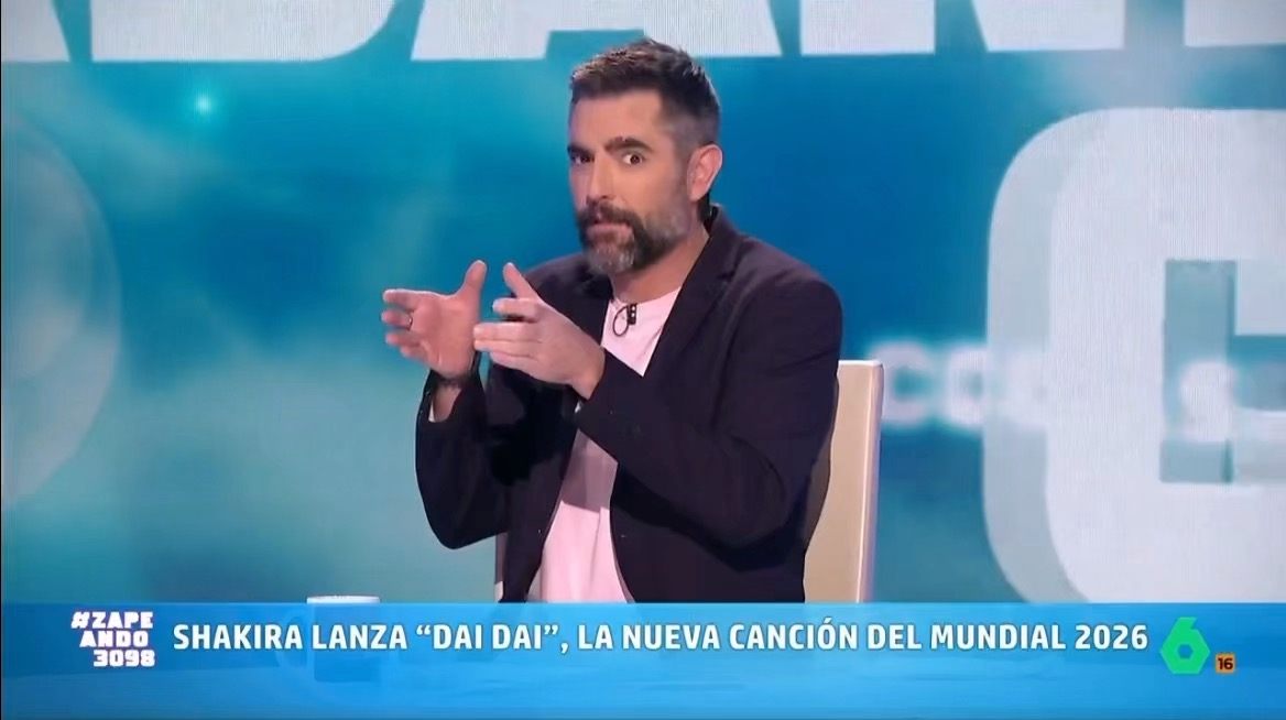 Plató de Zapeando en La Sexta comentando el vídeo de Diario del Poder