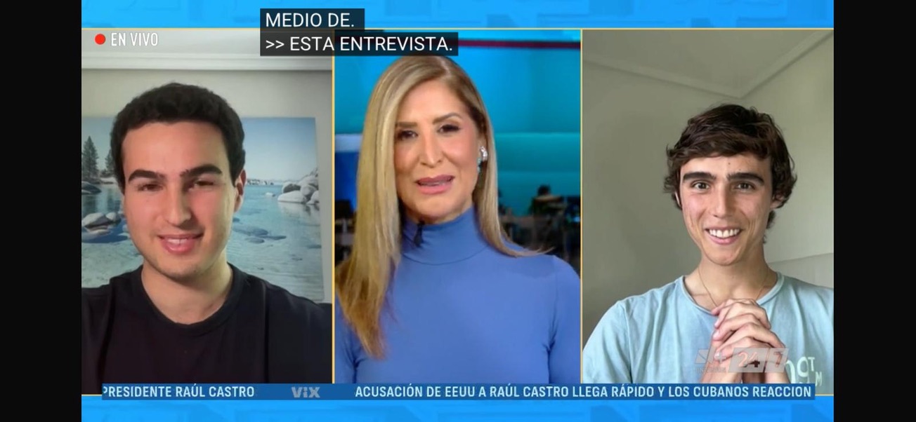 Conexión en directo de Diario del Poder con Univision
